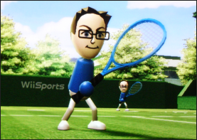 Wii tennis pro