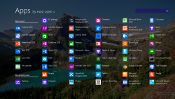 Windows 8.1 apps screen