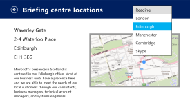 Briefing centre locations